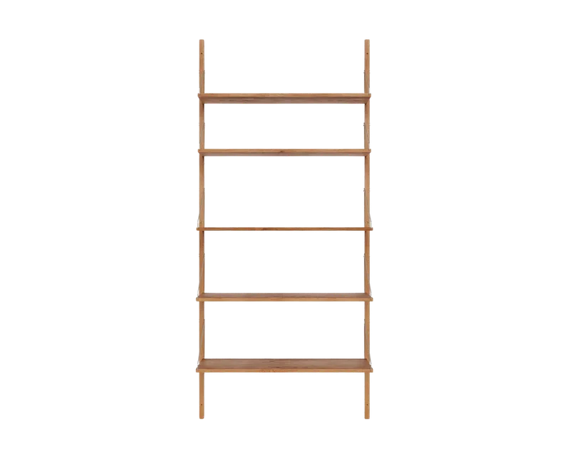 Shelf Library Single Section | Natural Oak | H185.2 / W80 by FRAMA in H1852 / W80, Natural Oak – product photo