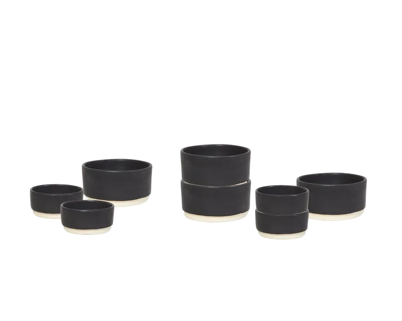 Otto Ceramic Tableware Set I Snack | Black by FRAMA in Snack, Black – product photo