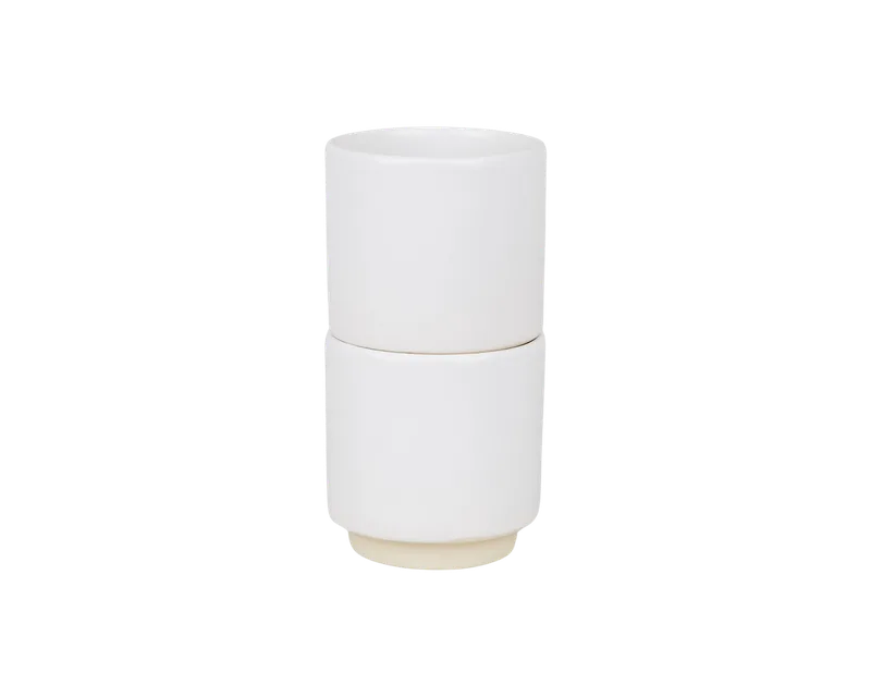 Otto Ceramic Cup Set of Two | White by FRAMA in White – product photo