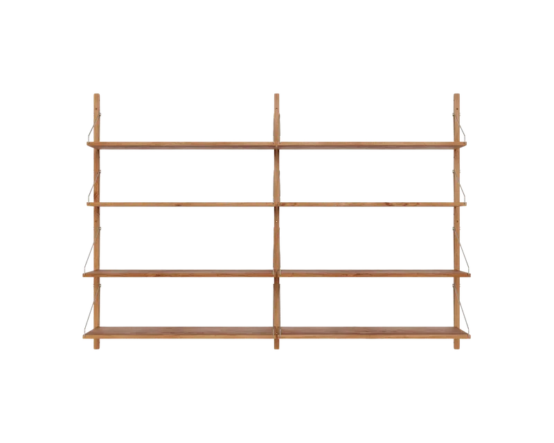 Shelf Library Double Section | Natural Oak | H114.8 / W80 de FRAMA en H1148 / W80, Natural Oak – photo du produit