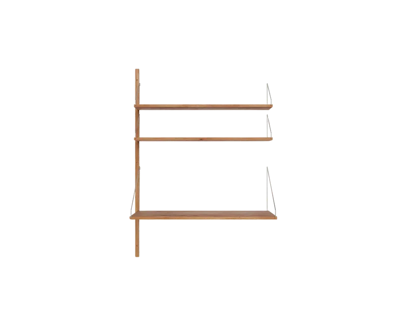 Shelf Library Add-on Desk Section | Natural Oak | H114.8 / W80 by FRAMA in H1148 / W80 / ADD-ON DESK, Natural Oak – product photo