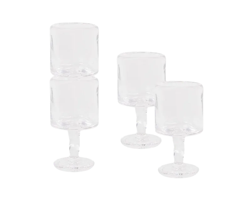 0405 Stem Glass Set of Four | Clear | Medium de FRAMA en Medium, Clear – photo du produit