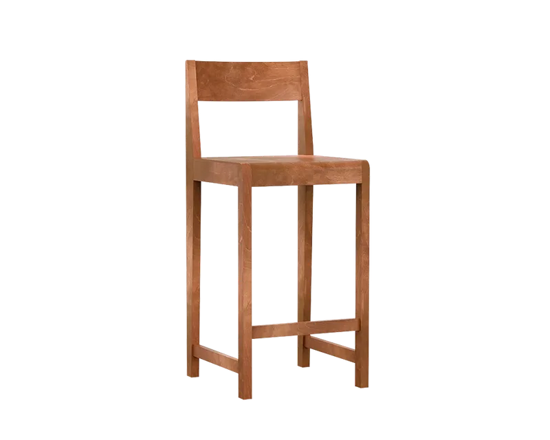 Bar Chair 01 | Warm Brown Birch | H65 van FRAMA in H65, Warm Brown Birch – productfoto