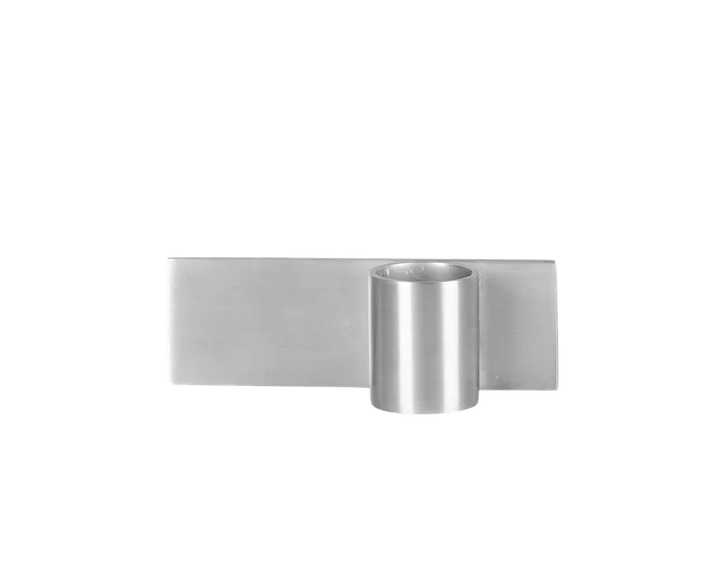 Fundament Candle Holder | Stainless Steel | Form 2 von FRAMA in Form 2 – Produktfoto