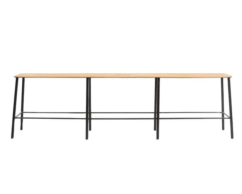 Adam Bench | Black / Oak | L160 van FRAMA in L160, Black / Oak – productfoto