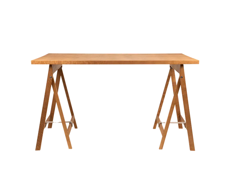 Folding Flat Trestle Table | Warm Brown Birch de FRAMA – photo du produit