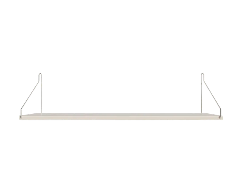 Single Shelf | Warm White Steel | D20 / W80 by FRAMA in D20 / W80, Warm White Steel – product photo