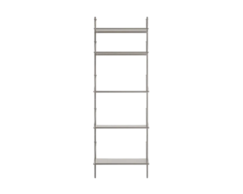 Shelf Library Single Section | Stainless Steel | H185.2 / W60 von FRAMA in H1852 / W60, Stainless Steel – Produktfoto