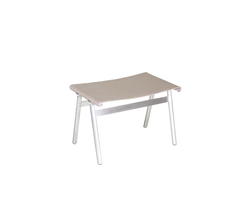 Union Stool | Aluminum / Sandstone Linen by FRAMA in Aluminum / Sandstone Linen – product photo