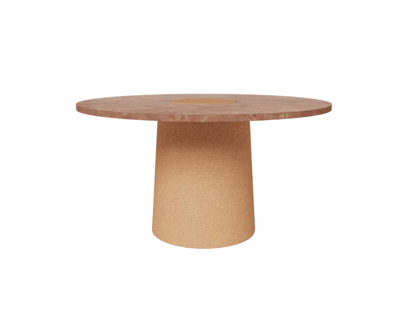 Sintra Dining Table | Red Limestone / Cork von FRAMA in Red Limestone / Cork – Produktfoto