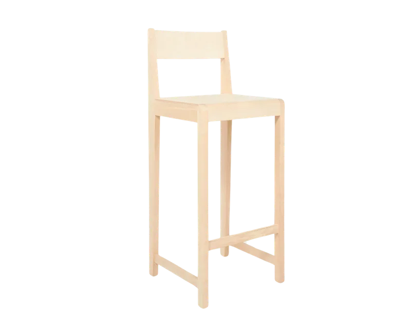 Bar Chair 01 | Natural Birch | H76 van FRAMA in H76, Natural Birch – productfoto