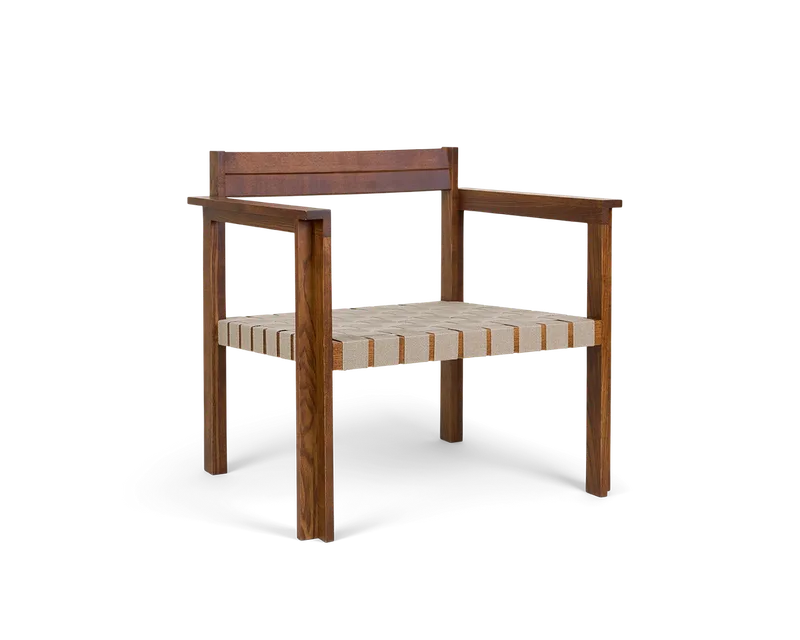 Symmetry Easy Chair | Honey Ash Wood / Oat Fabric by FRAMA in Easy Chair – product photo