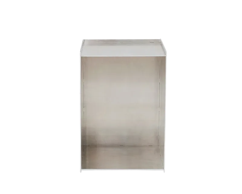 Rivet Box Table | Aluminum by FRAMA in Aluminum, Box – product photo
