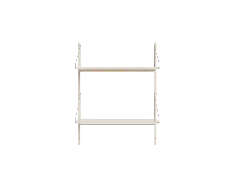 Shelf Library Hanger Section | Warm White Steel | H108.4 / W80 de FRAMA en H1084 / W80 / HANGER, Warm White Steel – photo du produit
