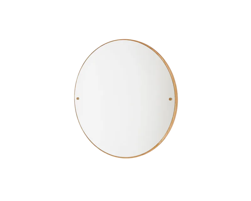 CM-1 Circle Mirror | Natural Oak | Small van FRAMA in Small, Natural Oak – productfoto