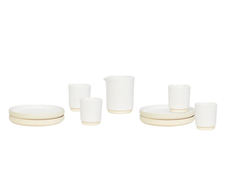 Otto Ceramic Tableware Set I Lunch | White by FRAMA in Lunch, White – product photo