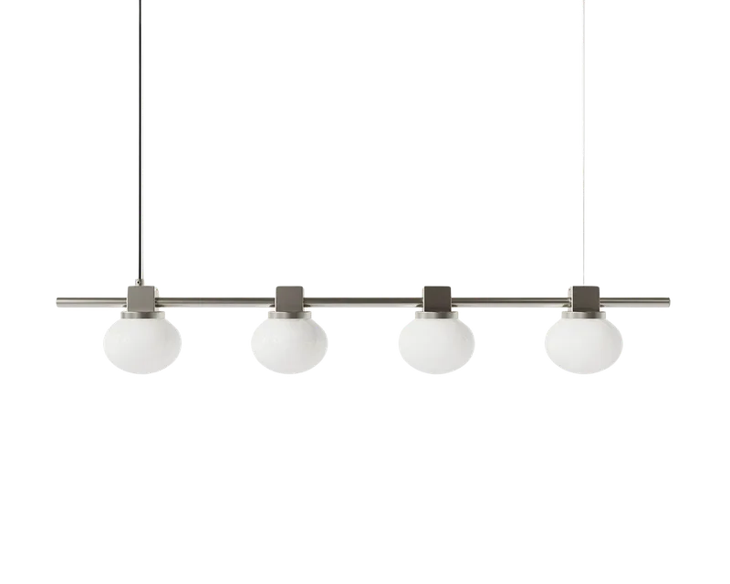 Ovoid Pendant Light | Stainless Steel | Quadruple de FRAMA en Quadruple – photo du produit