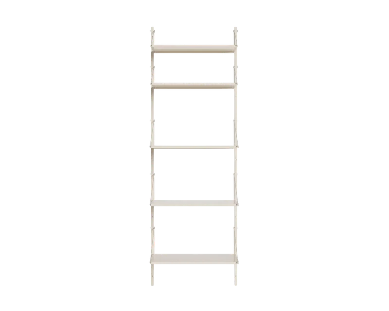 Shelf Library Single Section | Warm White Steel | H185.2 / W60 von FRAMA in H1852 / W60, Warm White Steel – Produktfoto