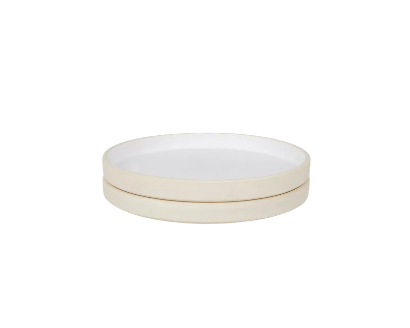 Otto Ceramic Plate Set of Two | White | Small van FRAMA in Small, White – productfoto