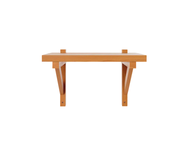 Bracket Shelf | Warm Brown Pine | Small by FRAMA in Warm Brown, Small – product photo