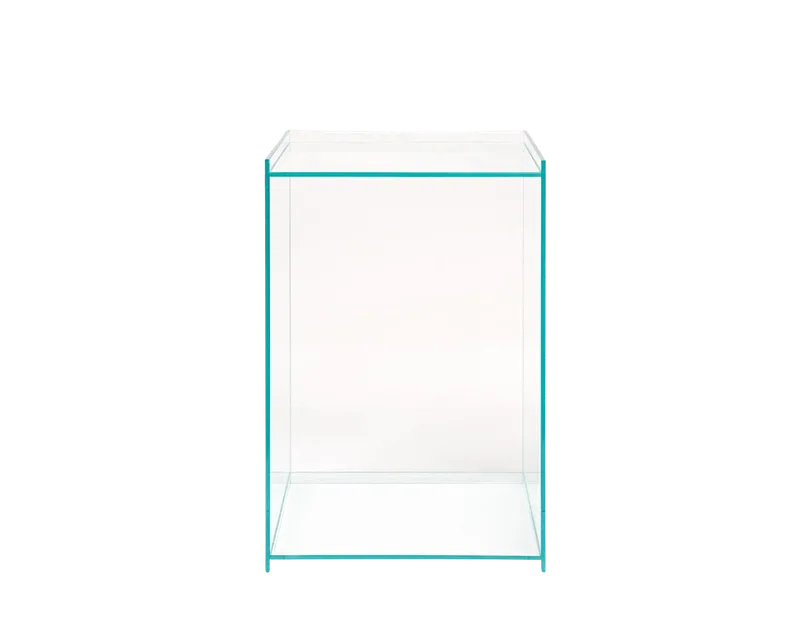 Rivet Box Table | Glass von FRAMA in Glass – Produktfoto