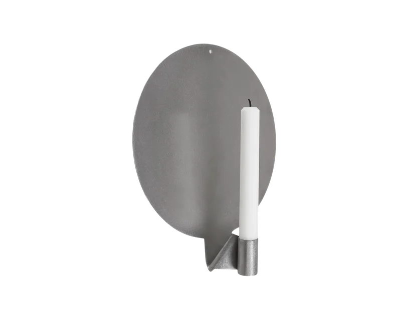 Ornament Candle Holder | Stainless Steel | Round van FRAMA in Round, Stainless Steel – productfoto