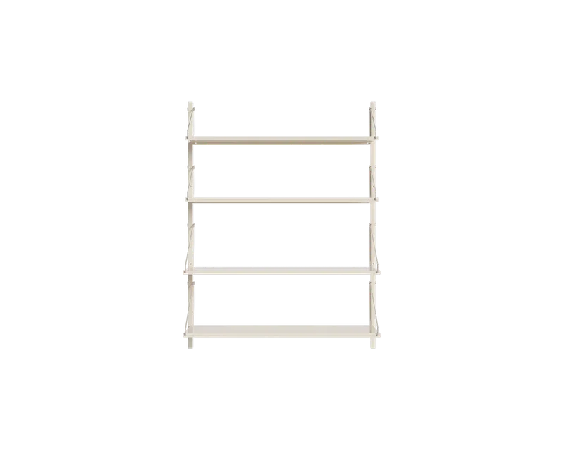 Shelf Library Single Section | Warm White Steel | H108.4 / W80 de FRAMA en H1084 / W80, Warm White Steel – photo du produit