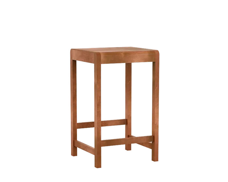 Stool 01 | Warm Brown Birch | H65 van FRAMA in H65, Warm Brown Birch – productfoto