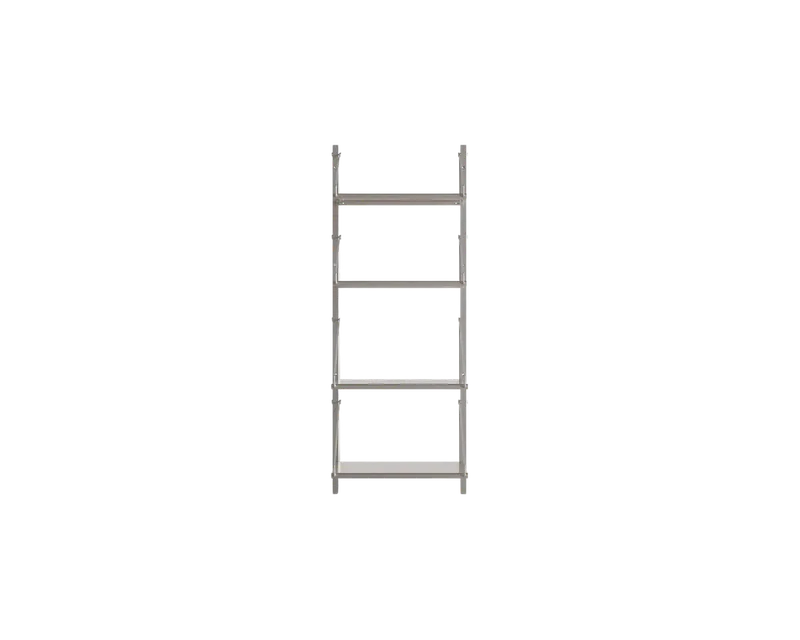 Shelf Library Single Section | Stainless Steel | H108.4 / W40 de FRAMA en H1084 / W40, Stainless Steel – photo du produit