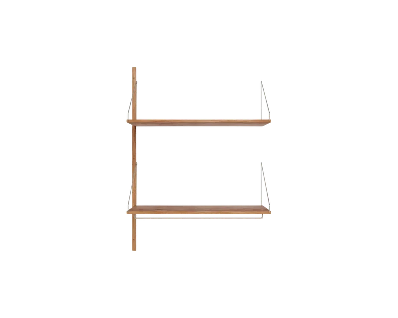 Shelf Library Add-on Hanger Section | Natural Oak | H114.8 / W80 de FRAMA en H1148 / W80 / ADD-ON HANGER, Natural Oak – photo du produit