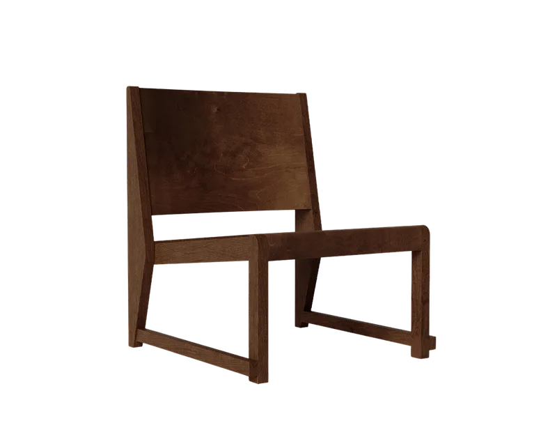 Easy Chair 01 | Dark Brown Birch von FRAMA in Dark Brown Birch – Produktfoto