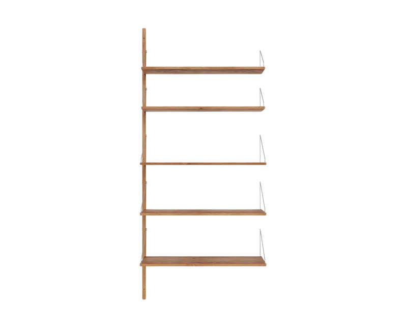 Shelf Library Add-on Section | Natural Oak | H185.2 / W80 by FRAMA in H1852 / W80 / ADD-ON, Natural Oak – product photo