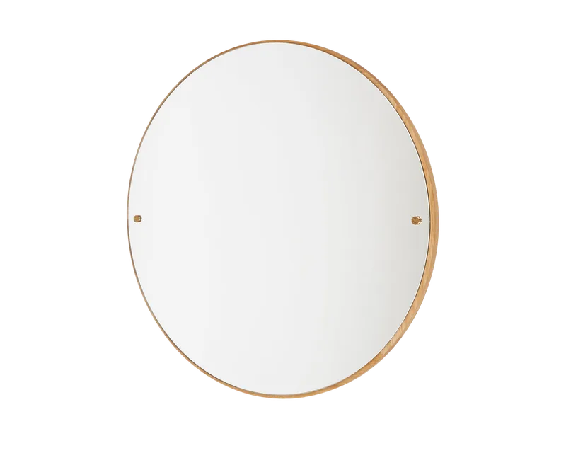 CM-1 Circle Mirror | Natural Oak | Large van FRAMA in Large, Natural Oak – productfoto