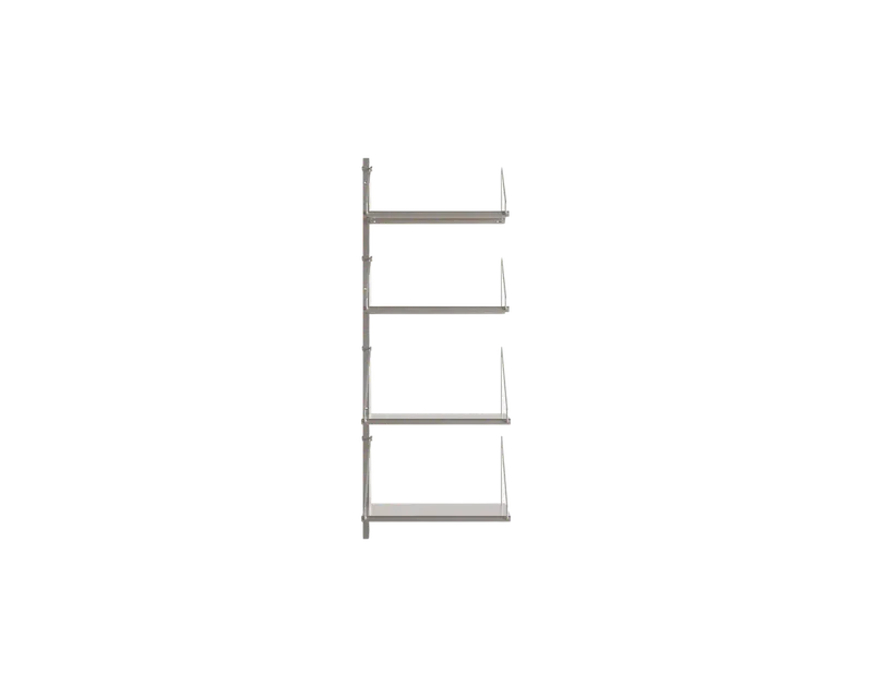 Shelf Library Add-on Section | Stainless Steel | H108.4 / W40 de FRAMA en H1084 / W40 / ADD-ON, Stainless Steel – photo du produit