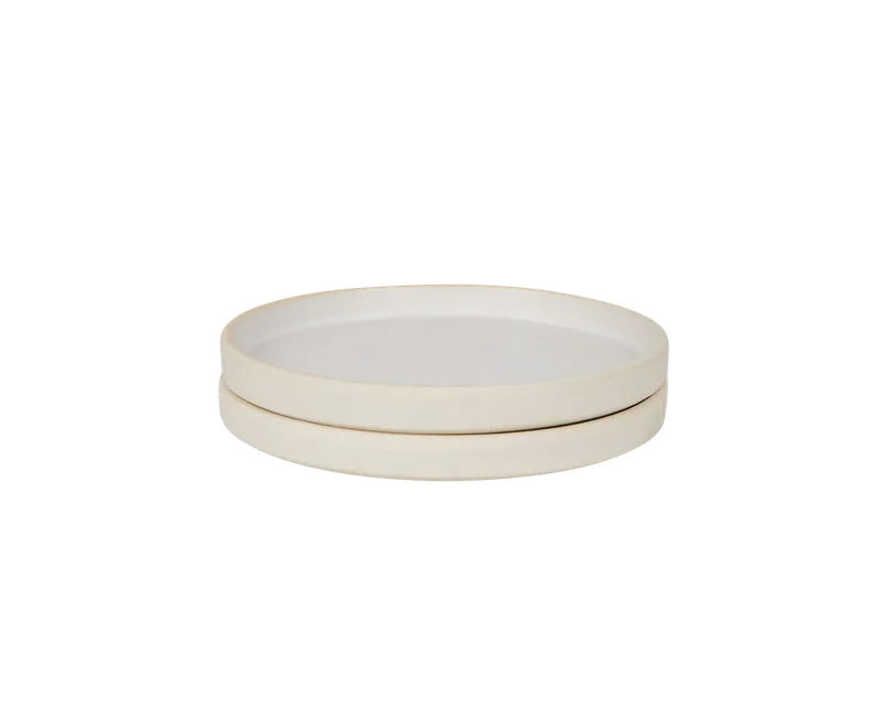 Otto Ceramic Plate Set of Two | Natural | Small by FRAMA in Small, Natural – product photo