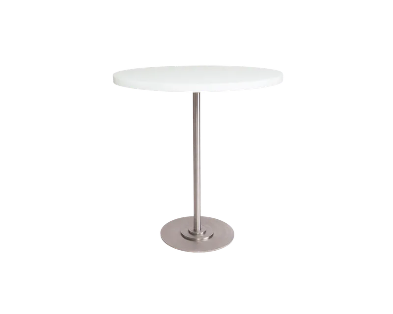 Table 57 | White / Stainless Steel | Ø70 van FRAMA in White, Ø70 – productfoto