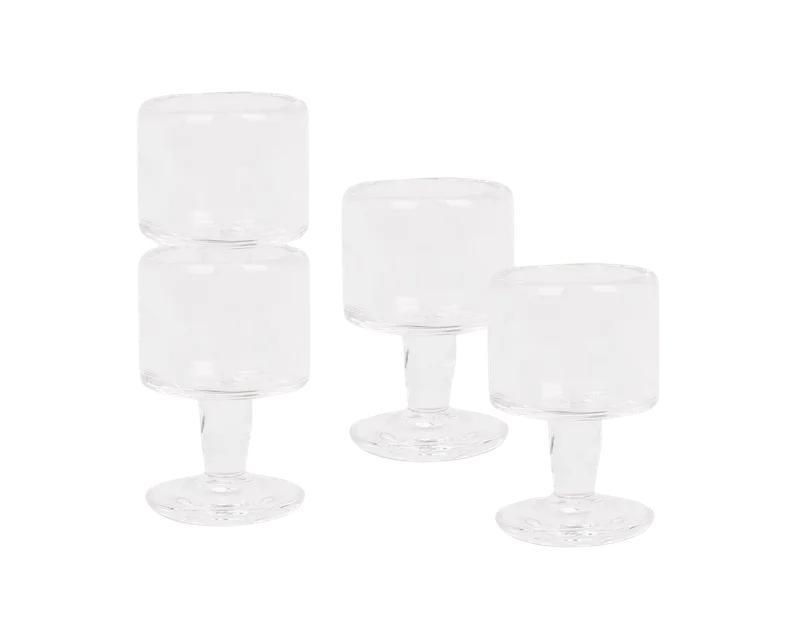0405 Stem Glass Set of Four | Clear | Small by FRAMA in Small, Clear – product photo