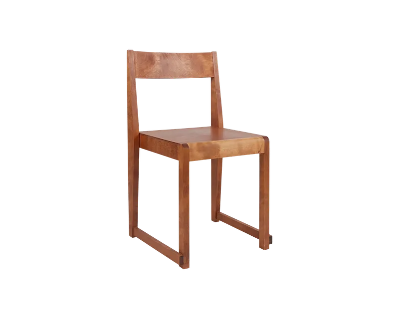 Chair 01 | Warm Brown Birch by FRAMA in Warm Brown Birch – product photo
