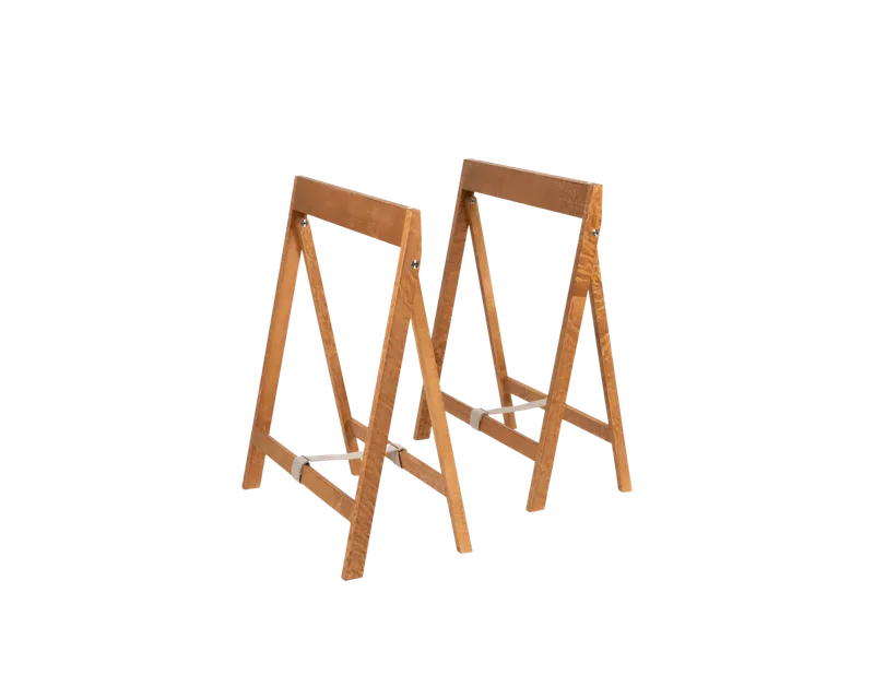 Folding Flat Table Trestles | Warm Brown Birch by FRAMA – product photo