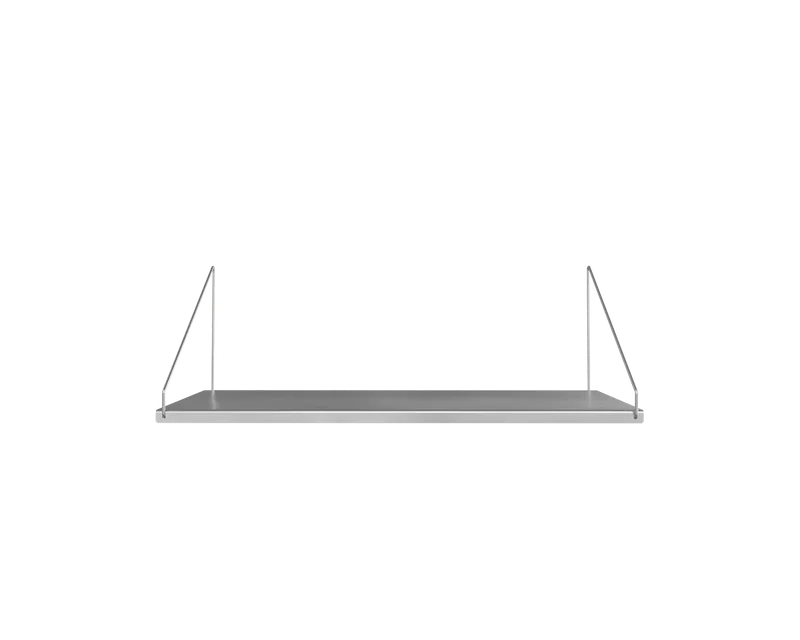 Library Shelf | Stainless Steel | D27 / W60 van FRAMA in D27 / W60, Stainless Steel – productfoto