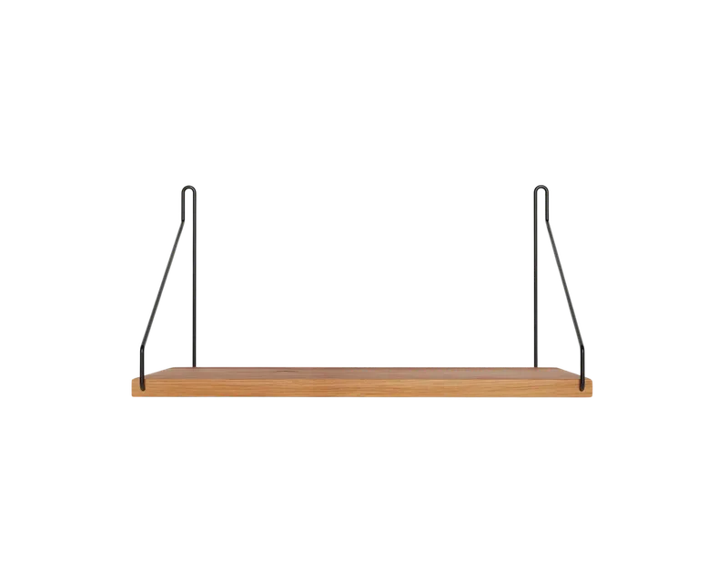 Single Shelf | Natural Oak / Black | D20 / W40 van FRAMA in D20 / W40, Natural Oak / Black – productfoto