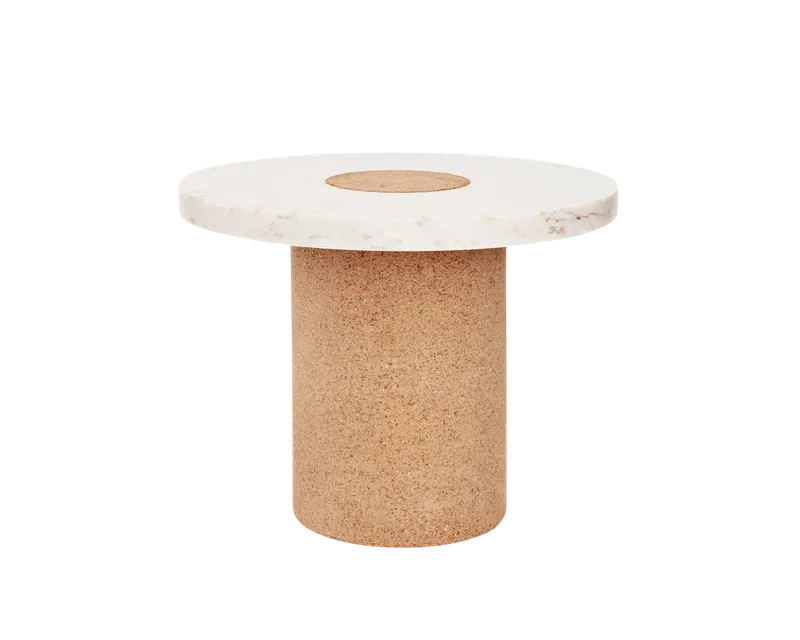 Sintra Table | White Marble / Cork | Large by FRAMA in Large, White Marble / Cork – product photo