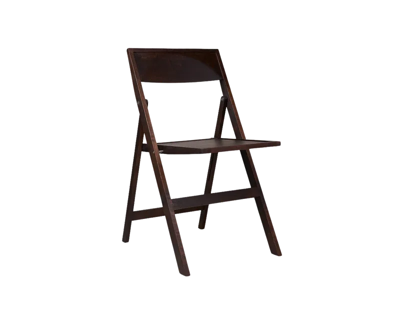 Folding Flat Chair | Dark Brown Birch von FRAMA in Dark Brown Birch – Produktfoto