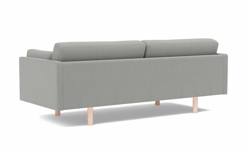 EJ220 Sofa, 3 seater, 212 cm by Fredericia in Re-Wool 128, Oak soap treated, FSC Mix 70% – product photo 3 of 4