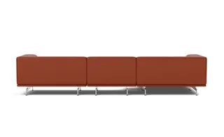 Delphi Elements - Configuration A van Fredericia in Leather Cera 905, Russet brown, Brushed aluminium – productfoto 2 van 4