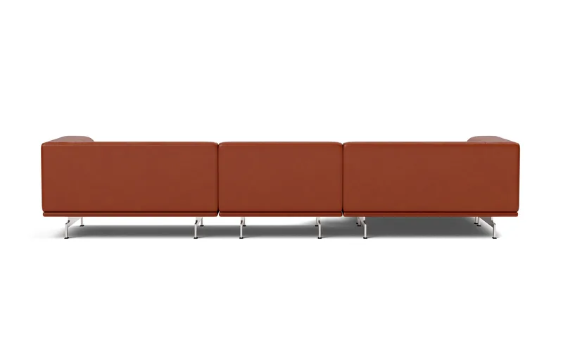 Delphi Elements - Configuration A van Fredericia in Leather Cera 905, Russet brown, Brushed aluminium – productfoto 2 van 4