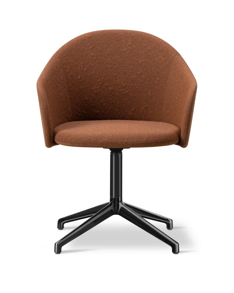 Gomo Armchair Swivel Base 4-star von Fredericia in Myr 362, Black – Produktfoto 2 von 2