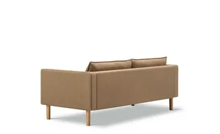 Jota Sofa on Legs, 2-pers., 185 cm by Fredericia in Mood 4104, Oak light oil, FSC Mix 70%, Arm cushions not included – product photo 3 of 4