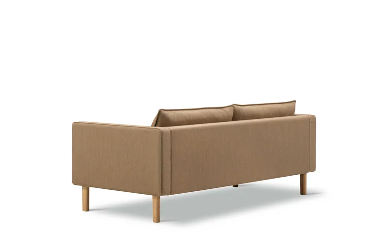 Jota Sofa on Legs, 2-pers., 185 cm by Fredericia in Mood 4104, Oak light oil, FSC Mix 70%, Arm cushions not included – product photo 3 of 4
