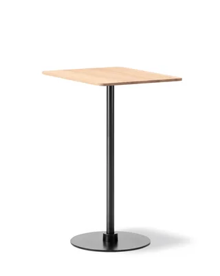 Plan Column Table 60x70 cm de Fredericia en Oak light oil, FSC Mix 70%, Black, 105 cm – photo du produit 1 sur 2